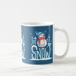 Caneca De Café Deixe-o nevar Snowman Coffee Mug