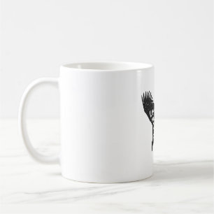 Caneca De Café Deixe seus sonhos pegarem a águia negra