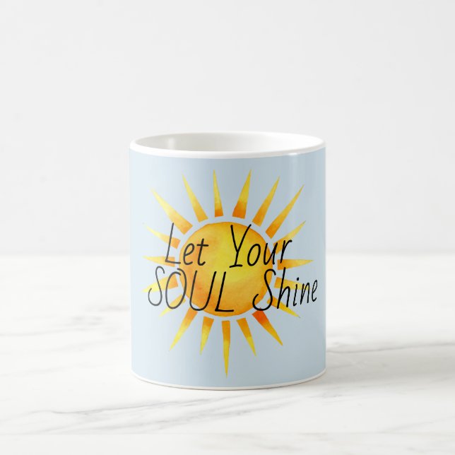 Caneca De Café Deixe sua alma brilhar inspiracional (Centro)