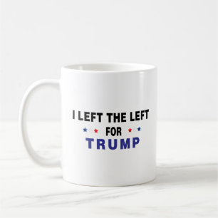Caneca De Café Deixei A Esquerda Para Trump