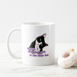Caneca De Café Deixei-te um Gato-presente