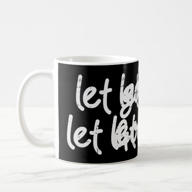 Caneca De Café Deixem Deus Jesus Fé Citar Christi Religioso (Esquerda)