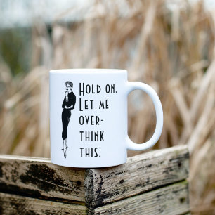 Caneca De Café Deixem-me Pensar Sobretudo Neste Memória com Senho