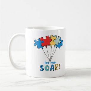 Caneca De Café Deixem-me Soar - Balão Quebra-cabeça de Consciênci
