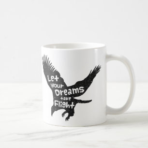 Caneca De Café Deixem seus sonhos voarem na águia voadora