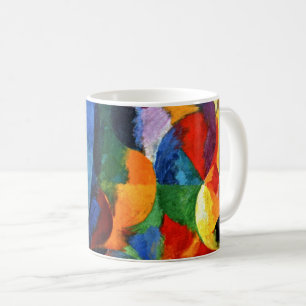 Caneca De Café Delaunay - Formas Circulares, Sol, Lua