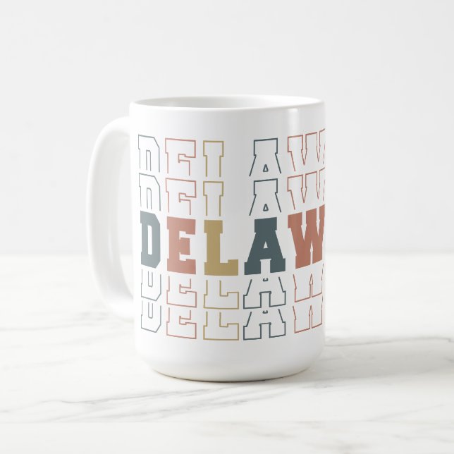 Caneca De Café Delaware (Frente Esquerda)