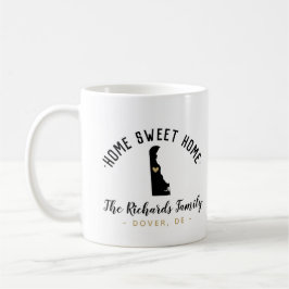 Caneca De Café Delaware Home Sweet Família Monograma Mug
