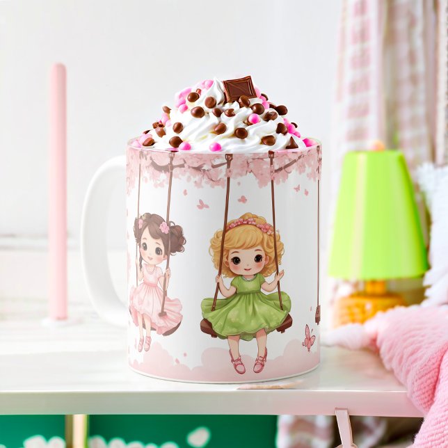 Caneca De Café Delícia das Irmãs Balançando (Criador carregado)