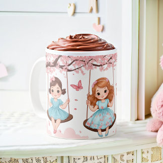 Caneca De Café Delícia das Irmãs Balançando