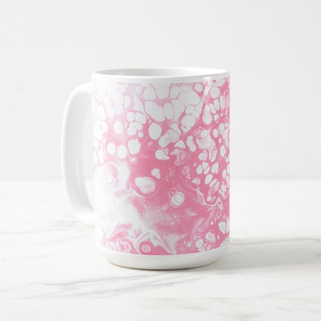 Caneca De Café Delícia de Blush de Bolhas (Frente Esquerda)