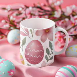 Caneca De Café Delícia de Páscoa florescente: Mug Floral