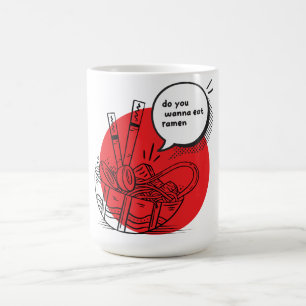 Caneca De Café Delicioso Ramen Kawaii - Comida Japonesa Divertida