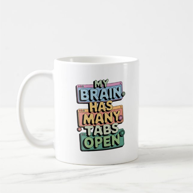 Caneca De Café Demasiadas Guias Abertas (Esquerda)