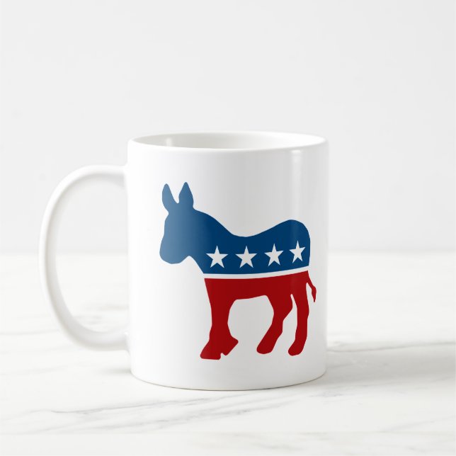 Caneca De Café Democrata Donkey (Esquerda)
