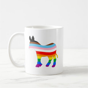 Caneca De Café Democrata LGBTQ
