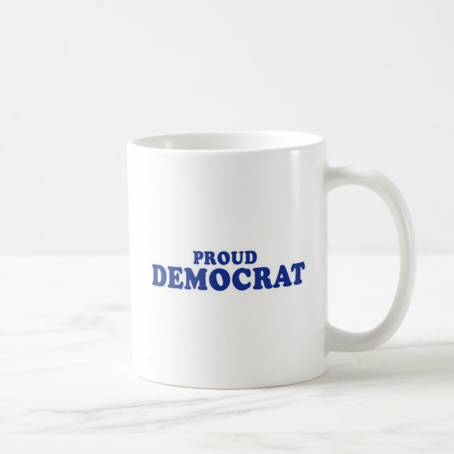 Caneca De Café Democrata orgulhosa (Direita)