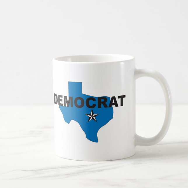 Caneca De Café Democrata Texas (Direita)