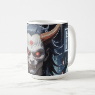 Caneca De Café Demon Samurai
