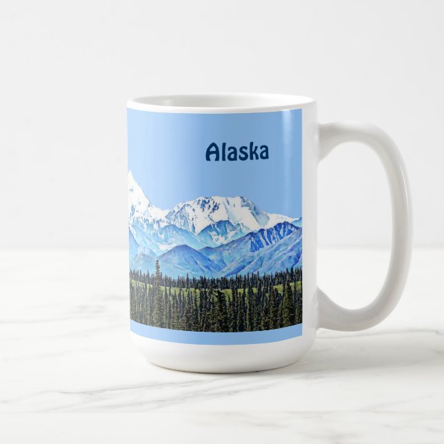 Caneca De Café Denali (Monte McKinley) (Direita)