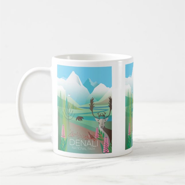 Caneca De Café Denali National Park Mug (Esquerda)