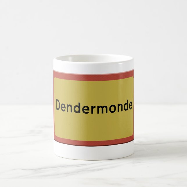 Caneca De Café Dendermonde stadsnaambord (Centro)