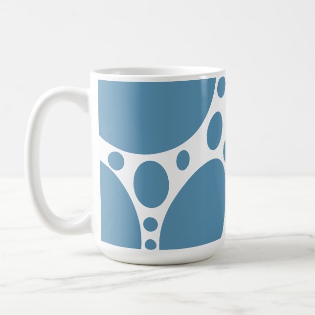 Caneca De Café Denim Bule Bubbles (Esquerda)