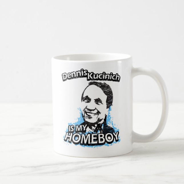 Caneca De Café Dennis Kucinich é meu ficar em casa (Direita)