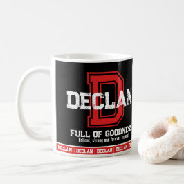 Caneca De Café Denominação declan que significa monograma desport