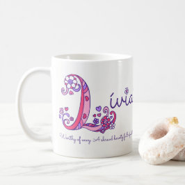 Caneca De Café Denominação Lívia que significa flor cardíaca L mo