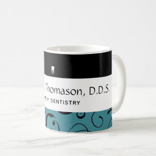 Caneca De Café Dental Office Funcionarios Pro Damask