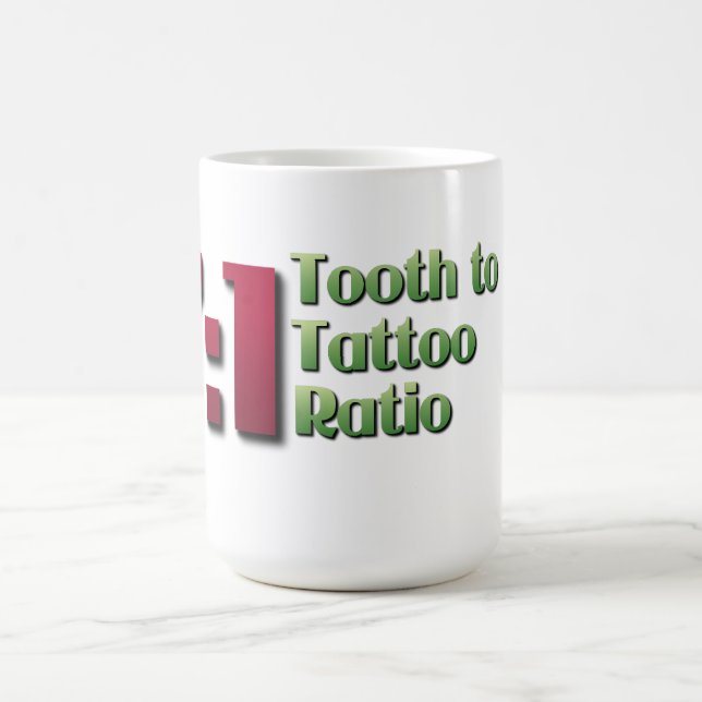 Caneca De Café Dente à relação do tatuagem (Centro)
