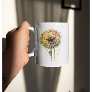 Caneca De Café Dente-de-leão Arco-íris