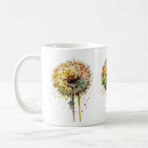 Caneca De Café Dente-de-leão Arco-íris