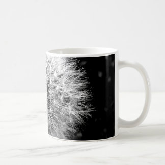 Caneca De Café Dente-de-leão preto e branco