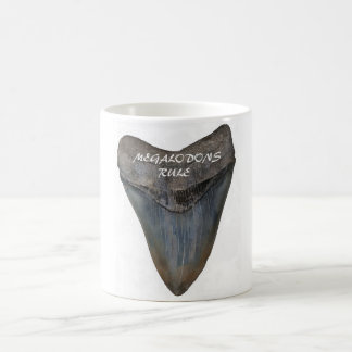 Caneca De Café Dente do tubarão de Megalodon