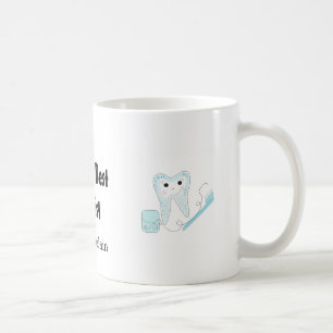 Caneca De Café Dente e Escova de Dentes Melhor Dentista do Mundo