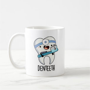 Caneca De Café Denteeth Engraçado Dentes Arrepiados