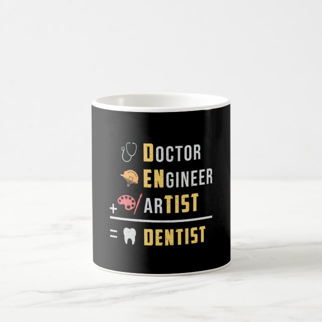 Caneca De Café Dentes dentários Doutor Dente Engraçada Dente Dent (Centro)