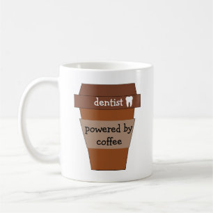 Caneca De Café Dentista Alimentado Por Café