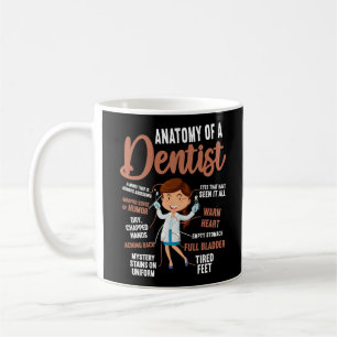 Caneca De Café Dentista Anatomia Dental De Um Dentista Uma Mente