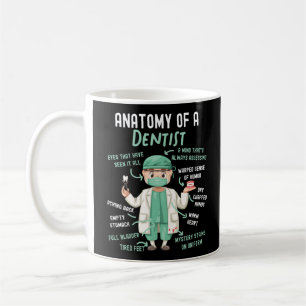 Caneca De Café Dentista Anatomia Dental De Um Dentista Uma Mente
