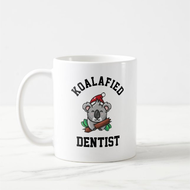 Caneca De Café Dentista Koalafied (Esquerda)
