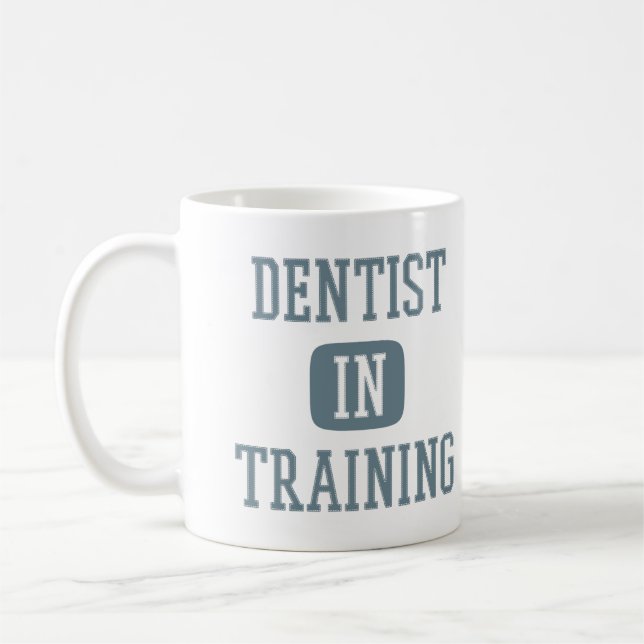 Caneca De Café Dentista no Treinamento Futuro Estudante Dentista  (Esquerda)
