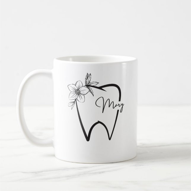Caneca De Café Dentista Personalizado (Esquerda)