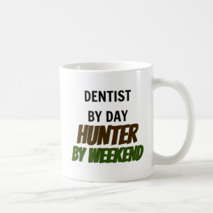 Caneca De Café Dentista por Caçador de Dia por Fim de Semana