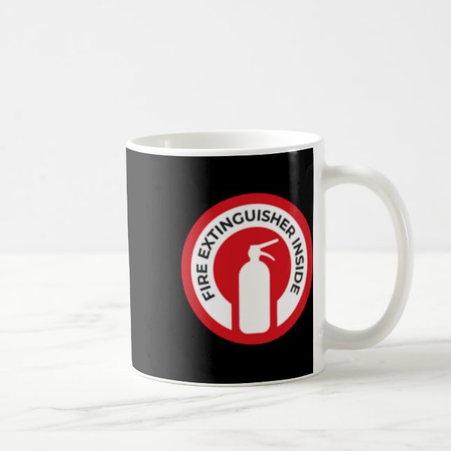 Caneca De Café Dentro do Extintor de Fogo (Direita)