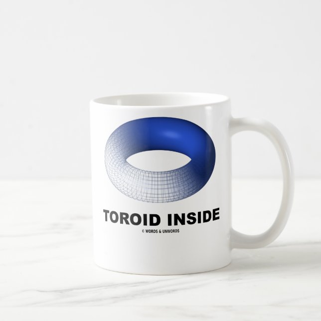 Caneca De Café Dentro Toroide (Toro Azul) (Direita)