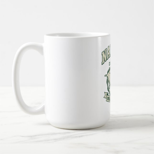 Caneca De Café Departamento Atlético da Hora da Soneca Engraçado  (Esquerda)