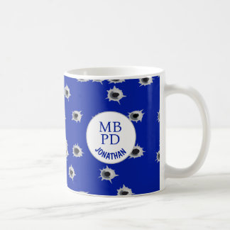 Caneca De Café Departamento de Nome Personalizado de Furos de Mar